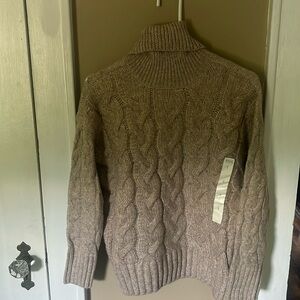 NWT cream cable knit sweater